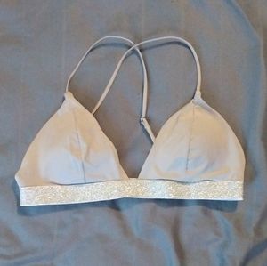 HM silver bra top